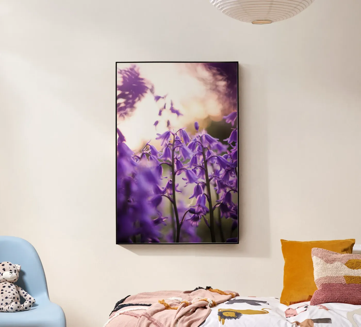 Paarse droom acryl van Sibbershusum