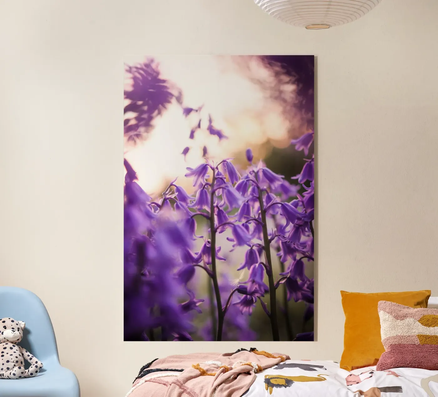 Paarse droom acryl van Sibbershusum