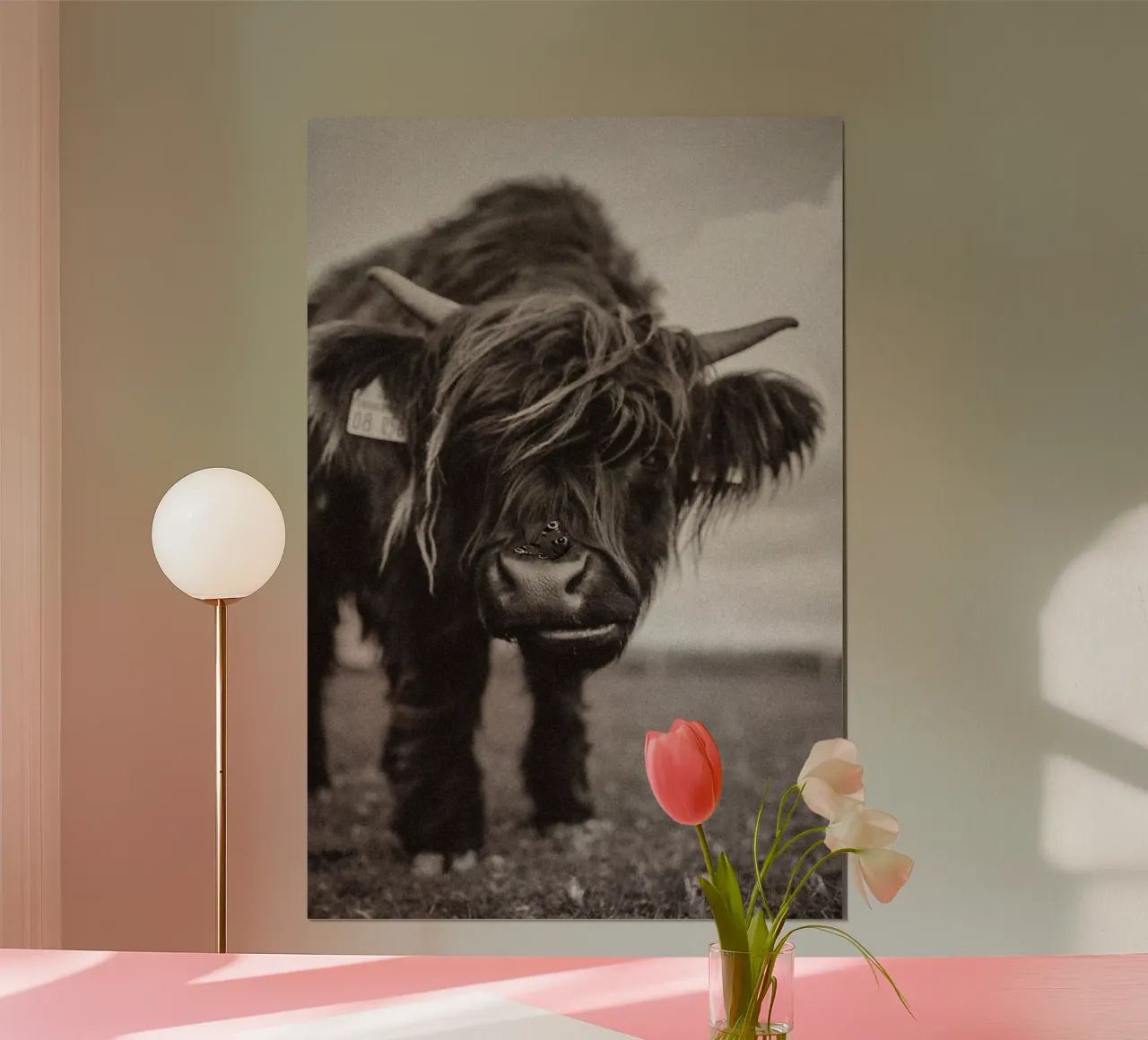 Highland Cow Lucy 🐮 🦋 poster da Sibbershusum