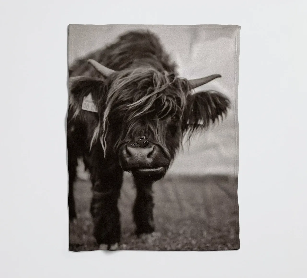 Highland Cow Lucy 🐮 🦋 coperta in pile da Sibbershusum