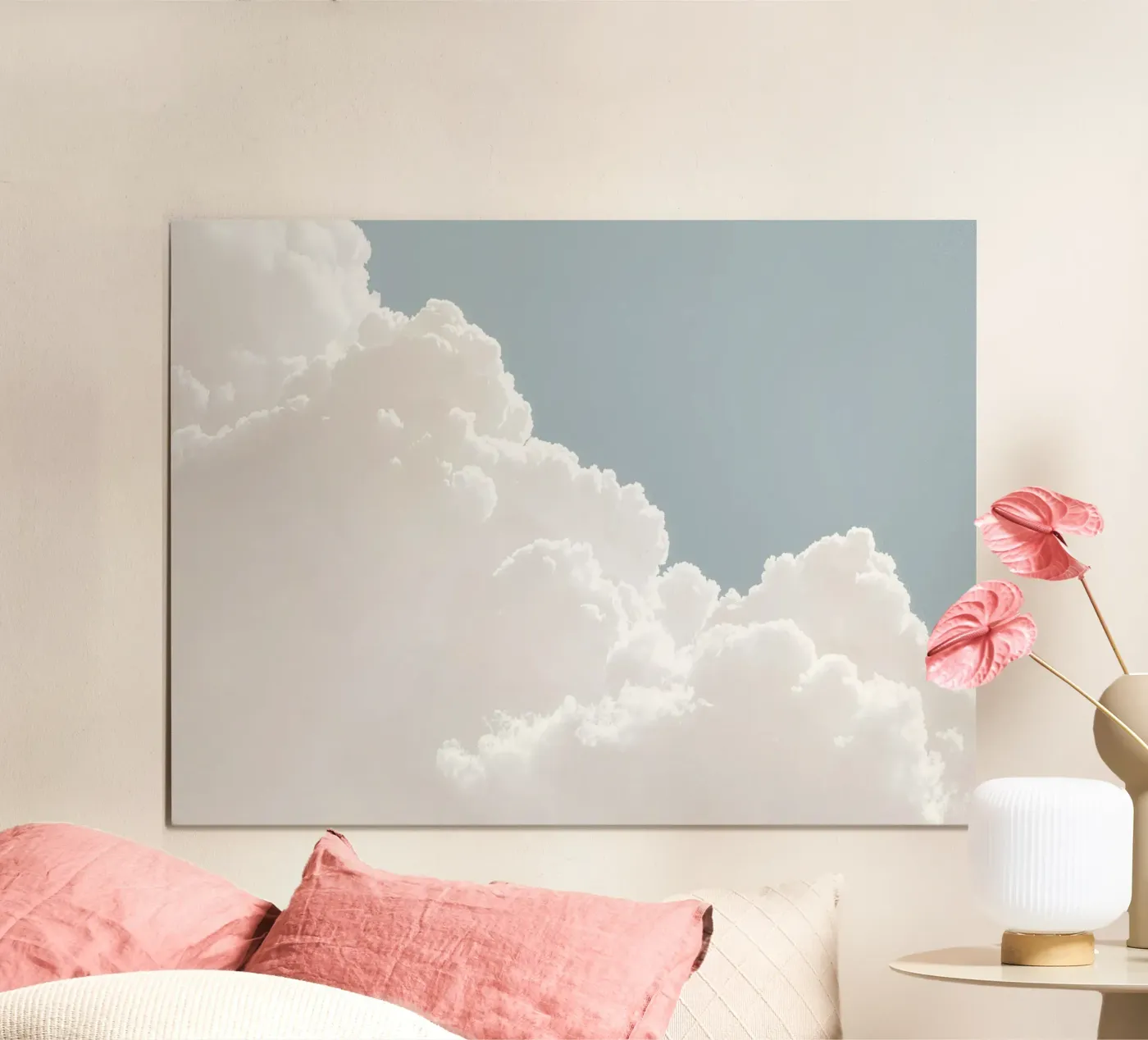 Soft Cumulus Clouds Poster von cafelab