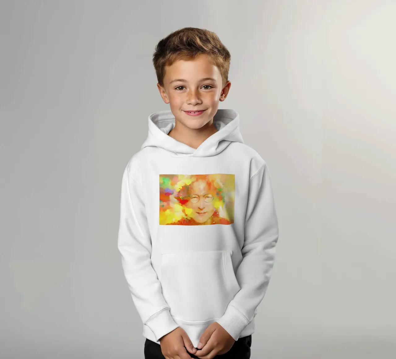 John Lennon - Dreamer of Peace kids hoodie by Artascy Art