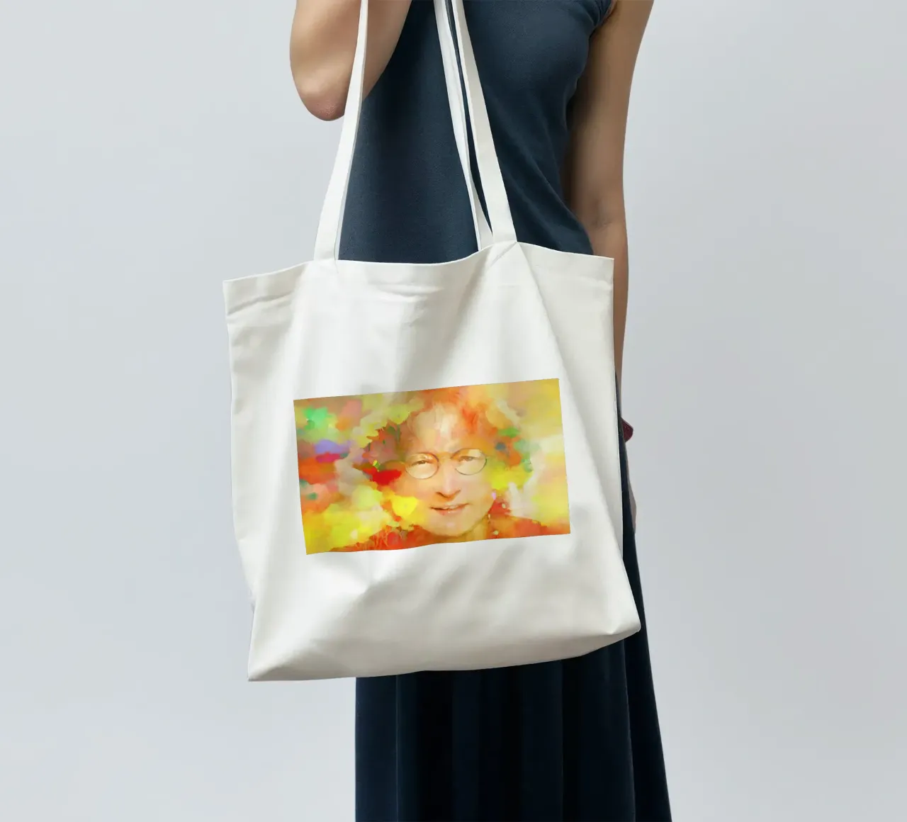 John Lennon - Sognatore di pace borsa in juta da Artascy Art