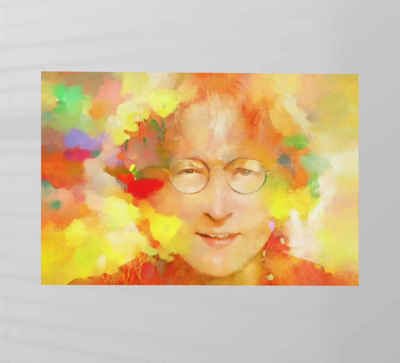 John Lennon - Sognatore di pace pellicola backlit da Artascy Art