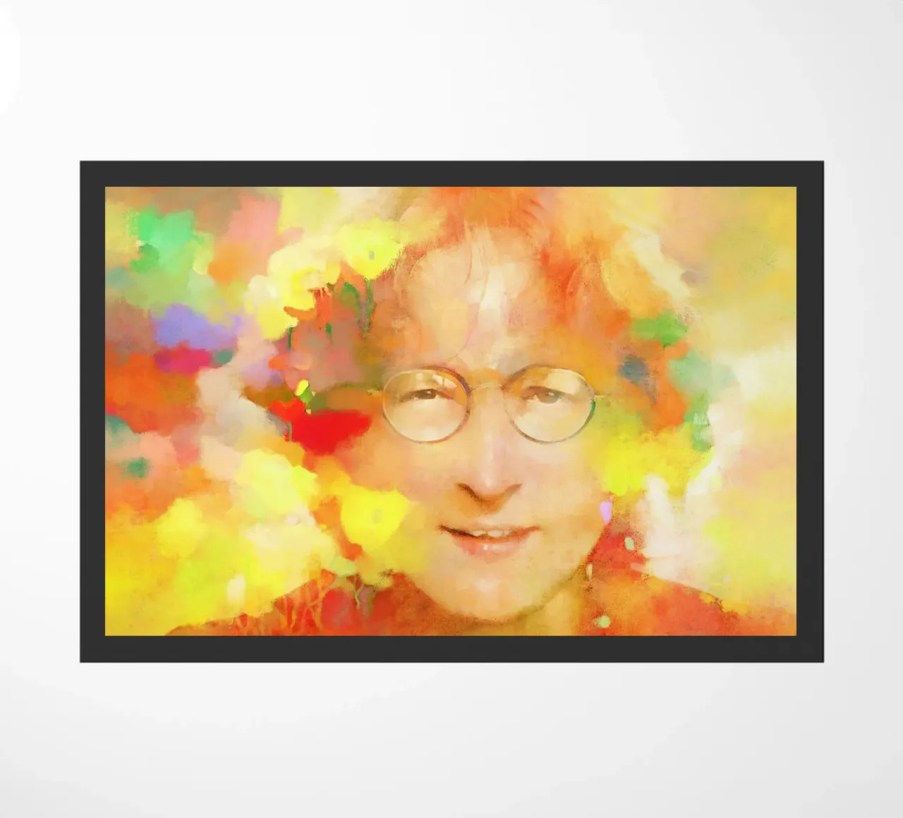 John Lennon - Sognatore di pace zerbino da Artascy Art