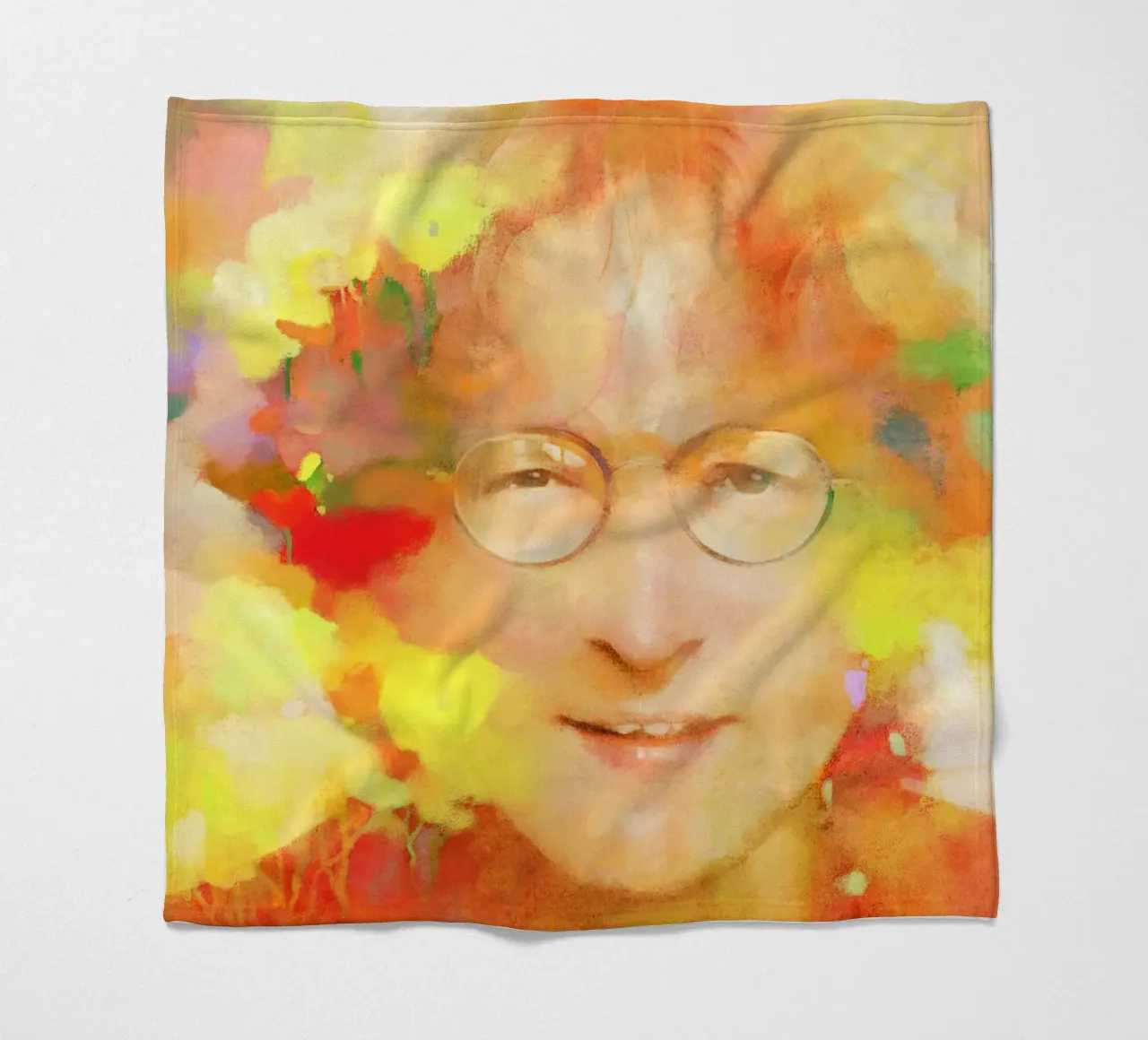 John Lennon - Sognatore di pace coperta in pile da Artascy Art