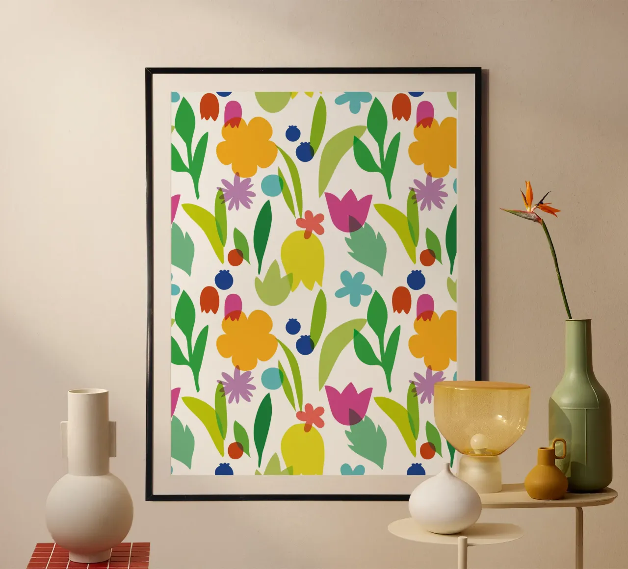 Wild and Free poster with aluminum frame by A Nordic Girl