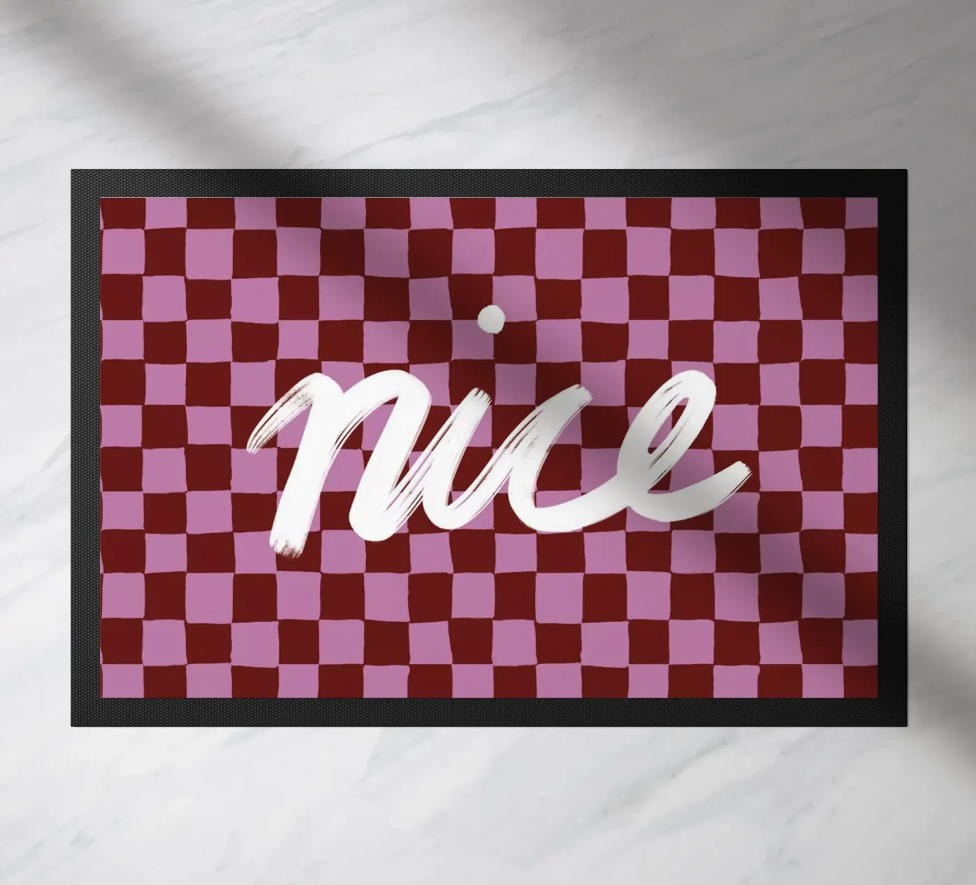 Nice check deurmat van Studio ROSAGRAU