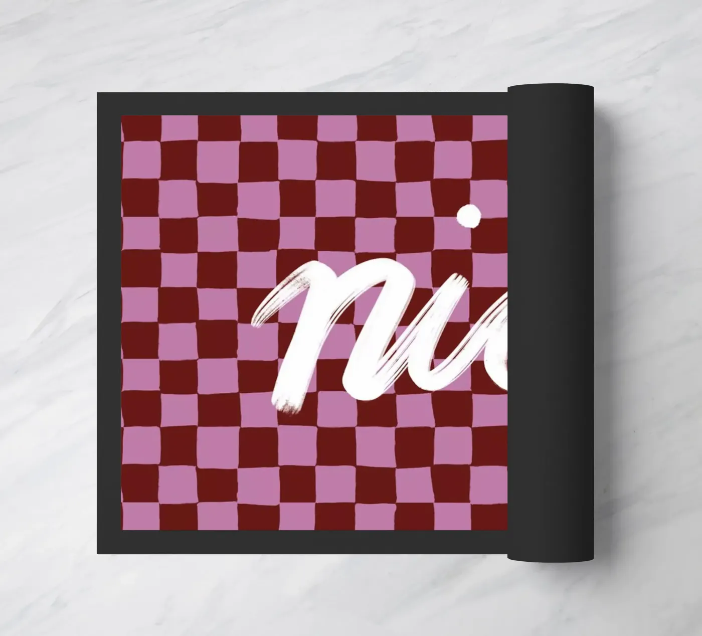 Nice check doormat by Studio ROSAGRAU