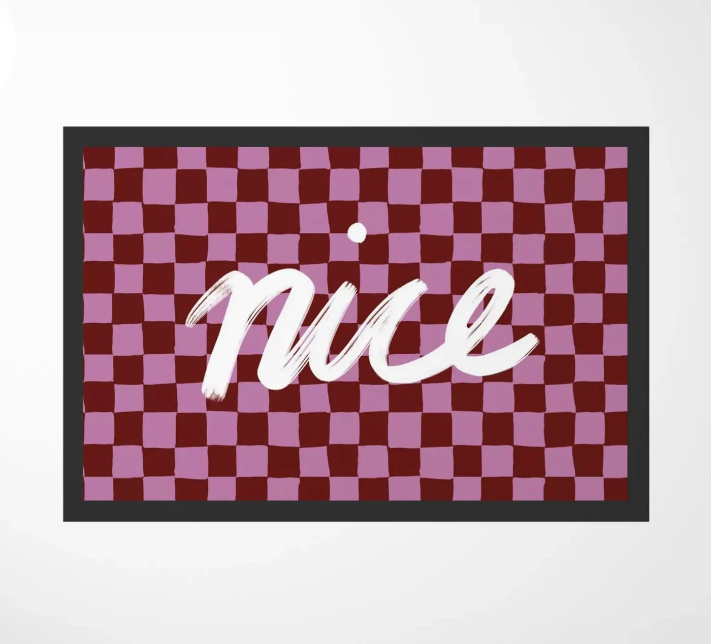 Nice check deurmat van Studio ROSAGRAU