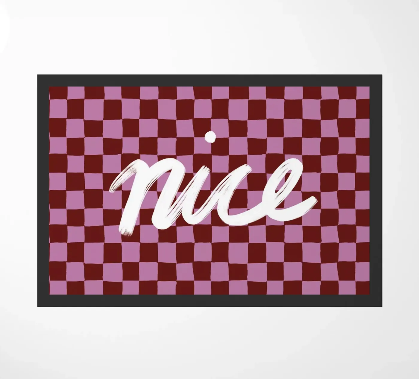 Nice check doormat by Studio ROSAGRAU