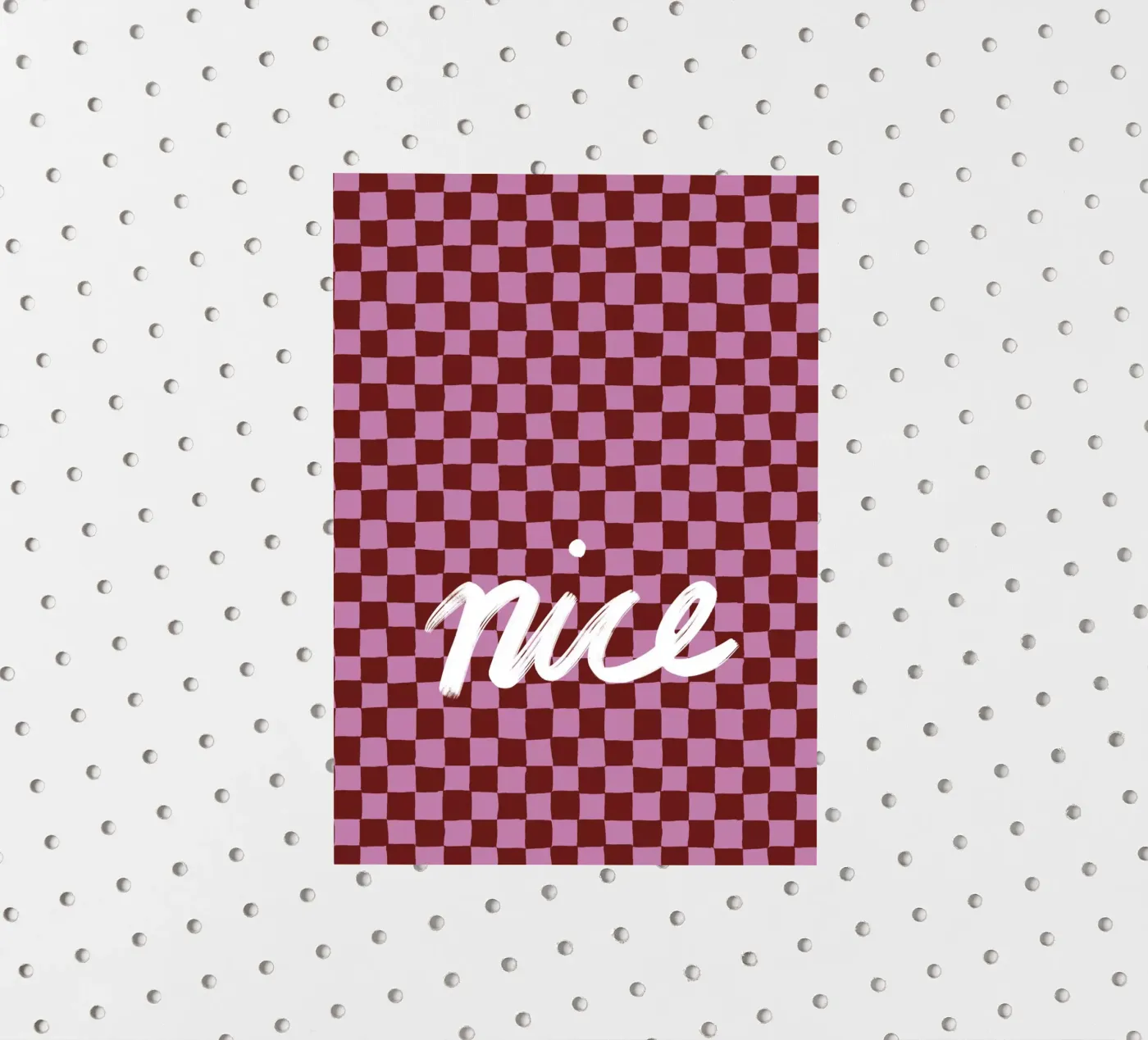 Nice check sticker van Studio ROSAGRAU