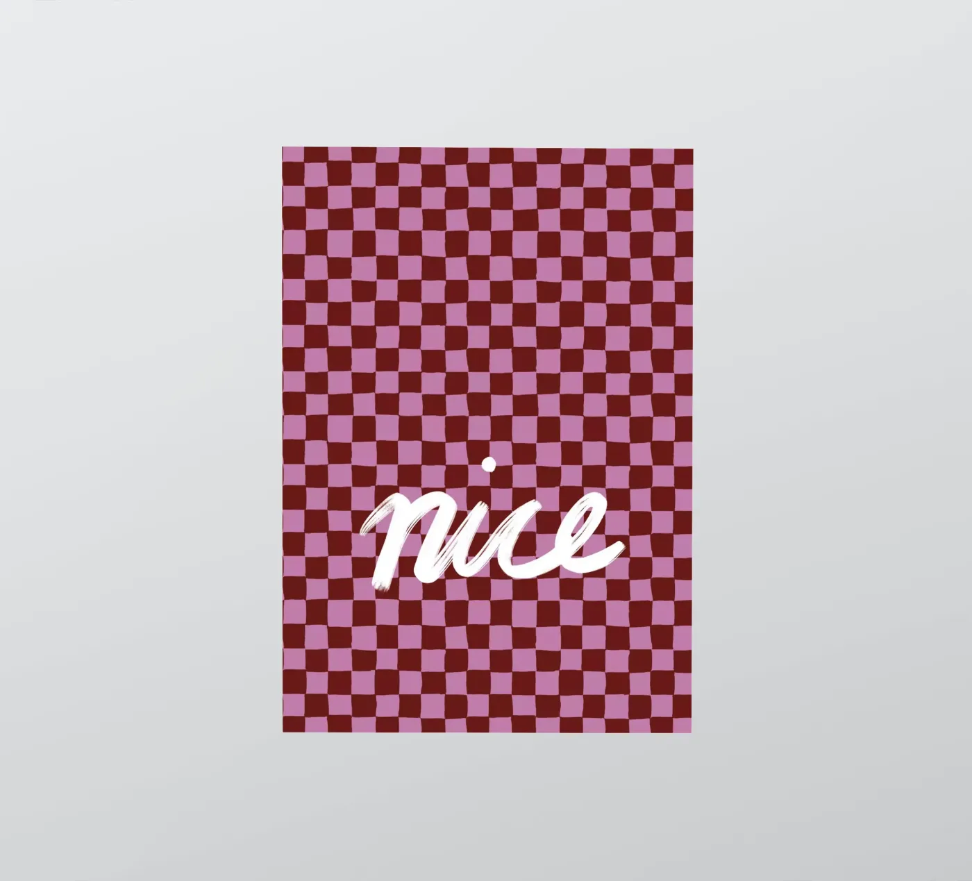 Nice check sticker van Studio ROSAGRAU