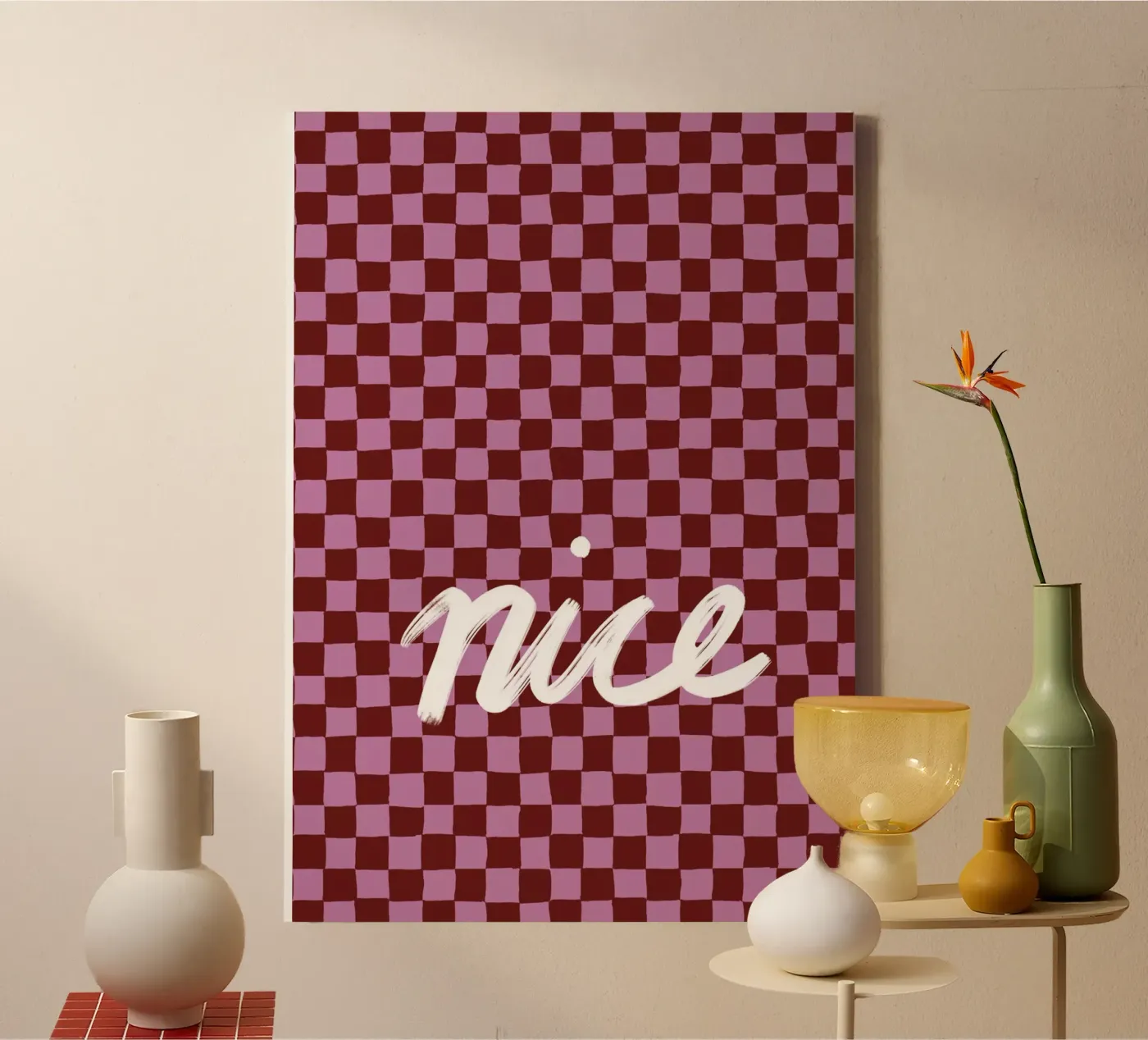 Nice check tela da Studio ROSAGRAU