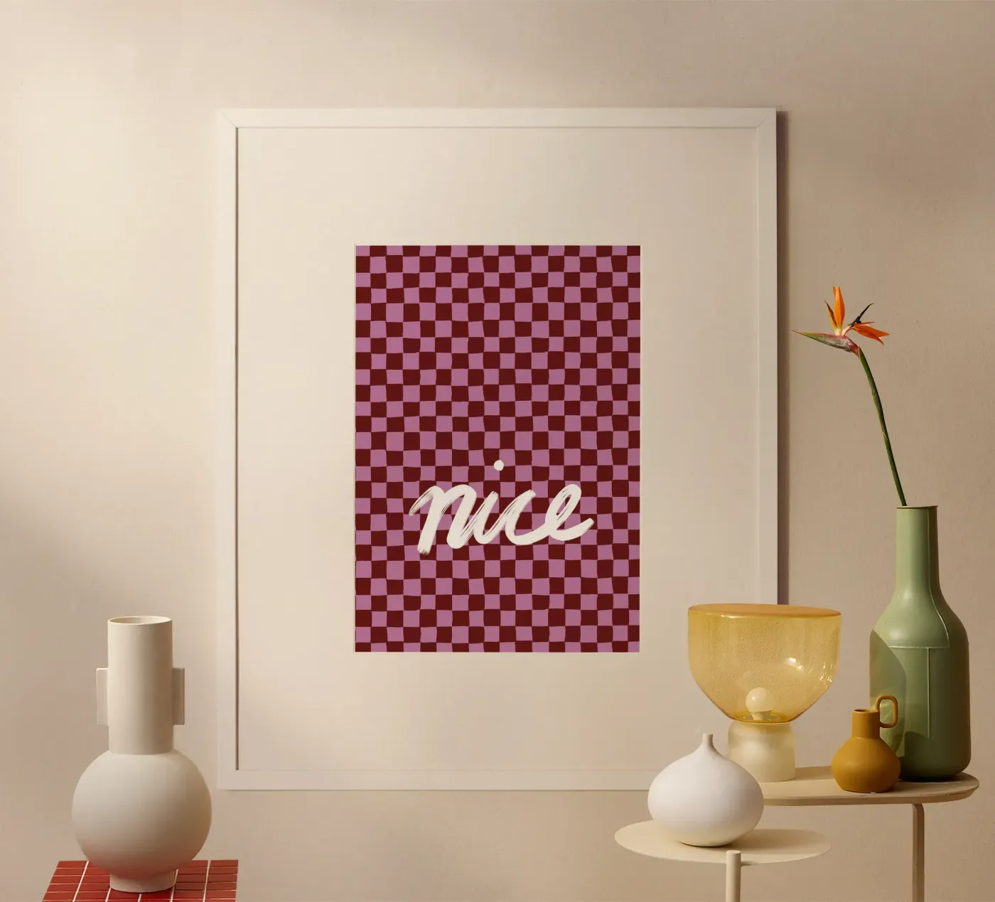 Nice check poster by Studio ROSAGRAU
