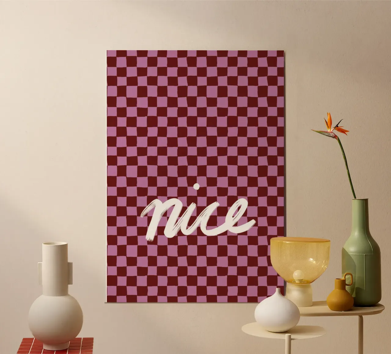 Nice check poster by Studio ROSAGRAU