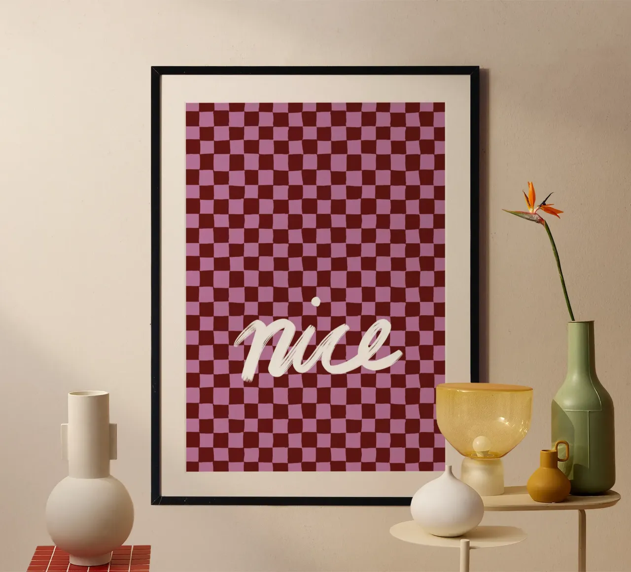 Nice check poster by Studio ROSAGRAU