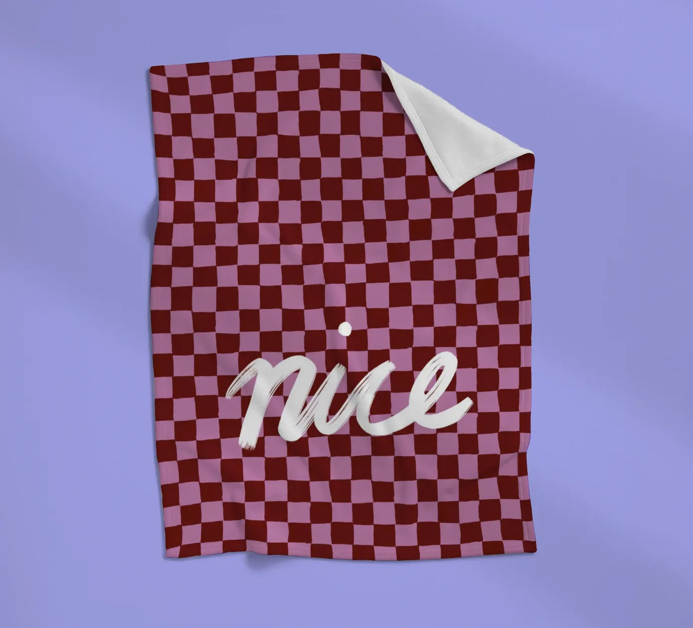 Nice check Fleecedecke von Studio ROSAGRAU