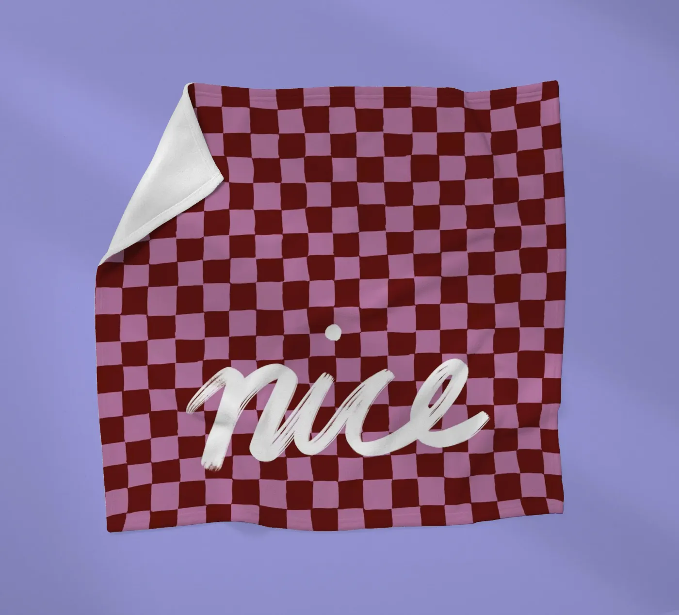 Nice check Fleecedecke von Studio ROSAGRAU