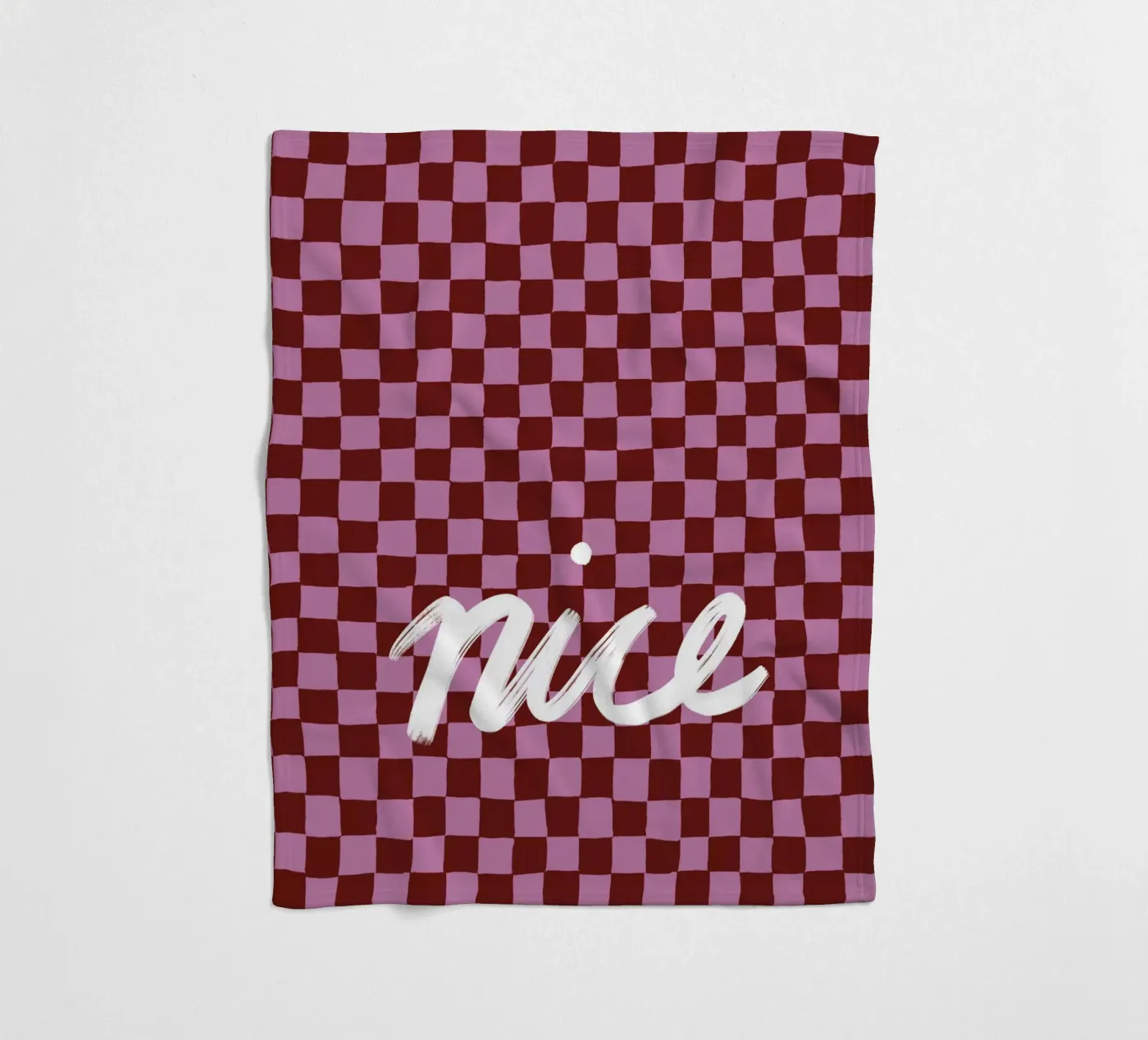 Nice check Fleecedecke von Studio ROSAGRAU
