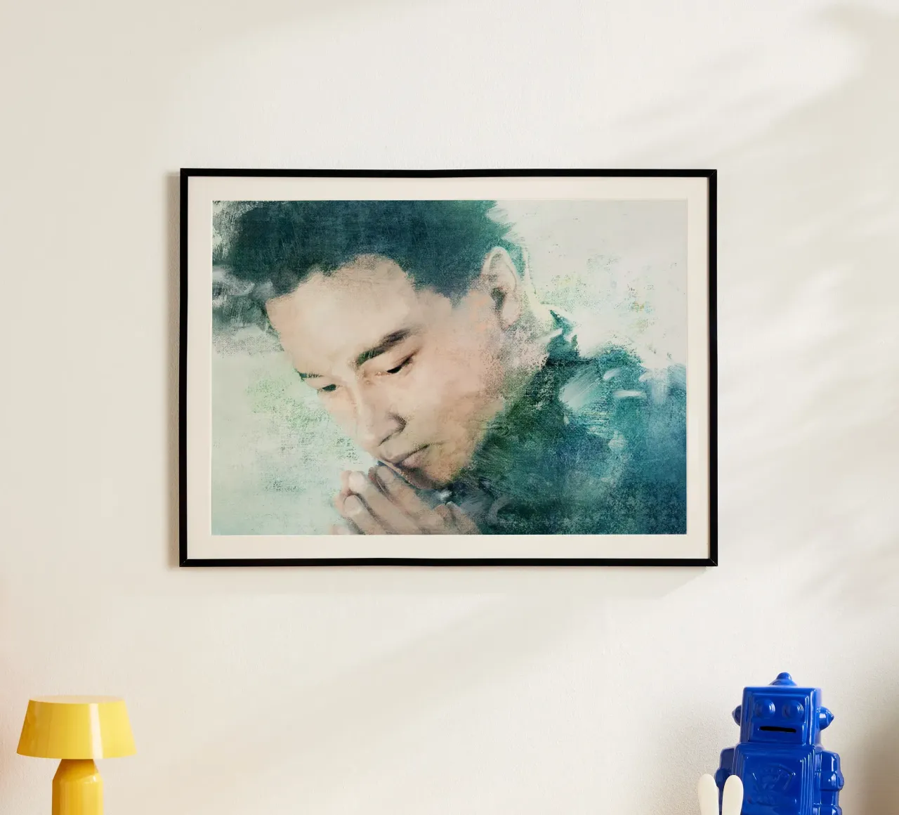 Leslie Cheung Leslie Cheung - Bellezza tragica poster con telaio in alluminio da Artascy Art