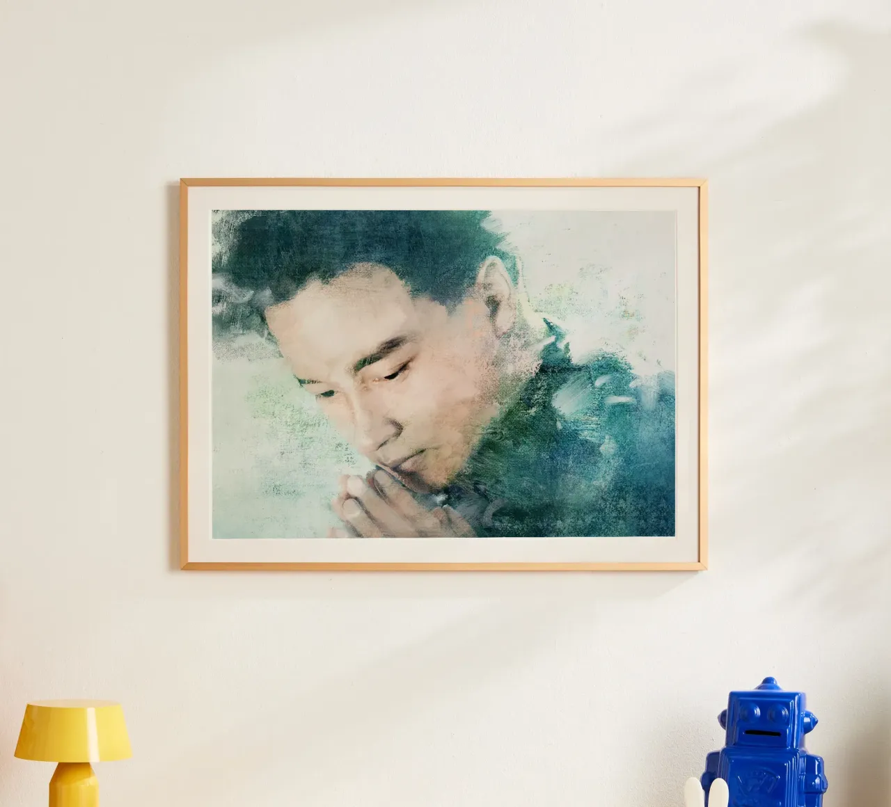 Leslie Cheung Leslie Cheung - Bellezza tragica poster con telaio in alluminio da Artascy Art