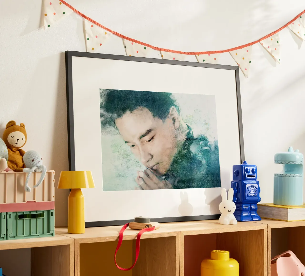 Leslie Cheung Leslie Cheung - Bellezza tragica poster con telaio in alluminio da Artascy Art