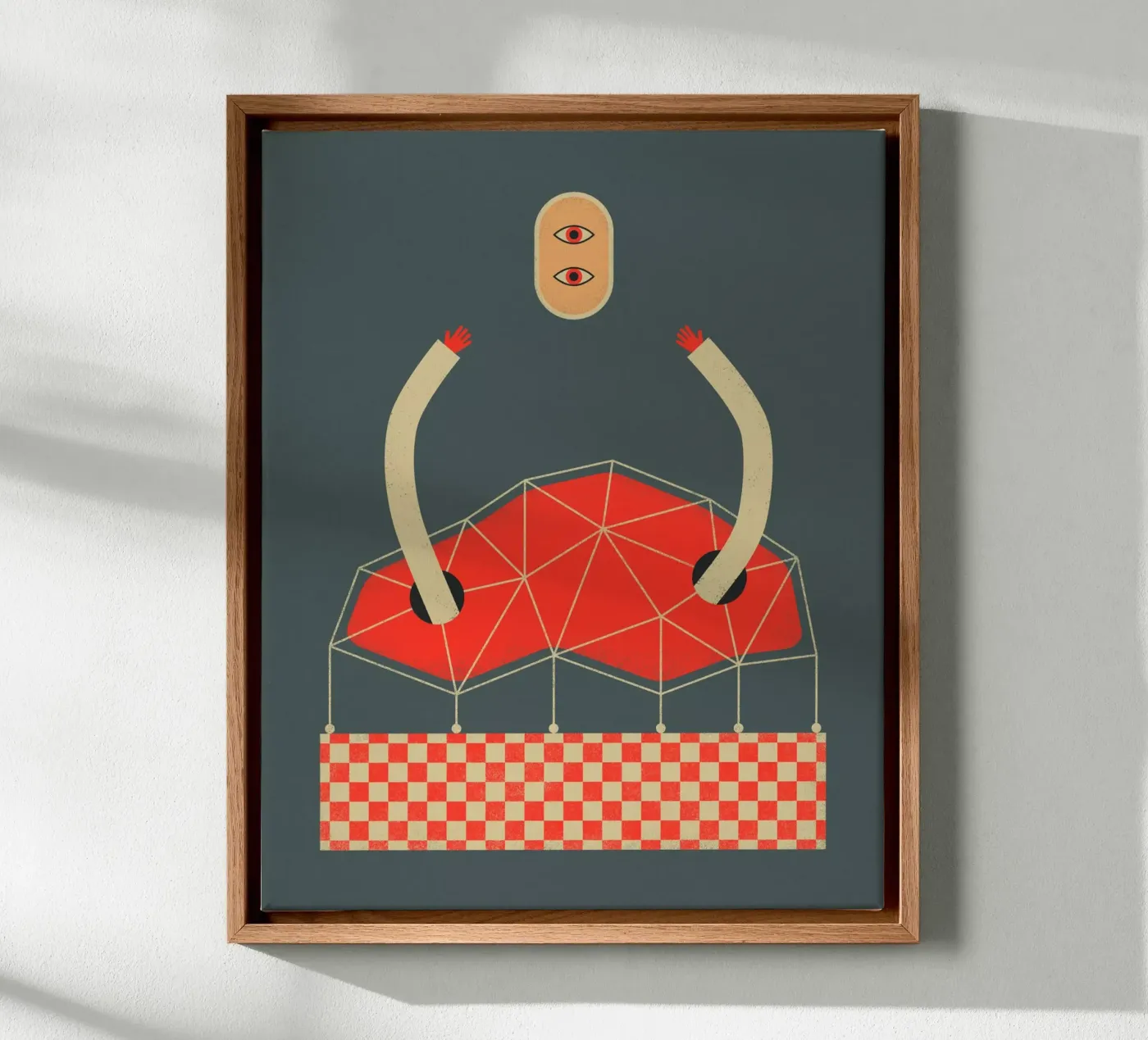 Floating Head canvas by Jazzberry Blue