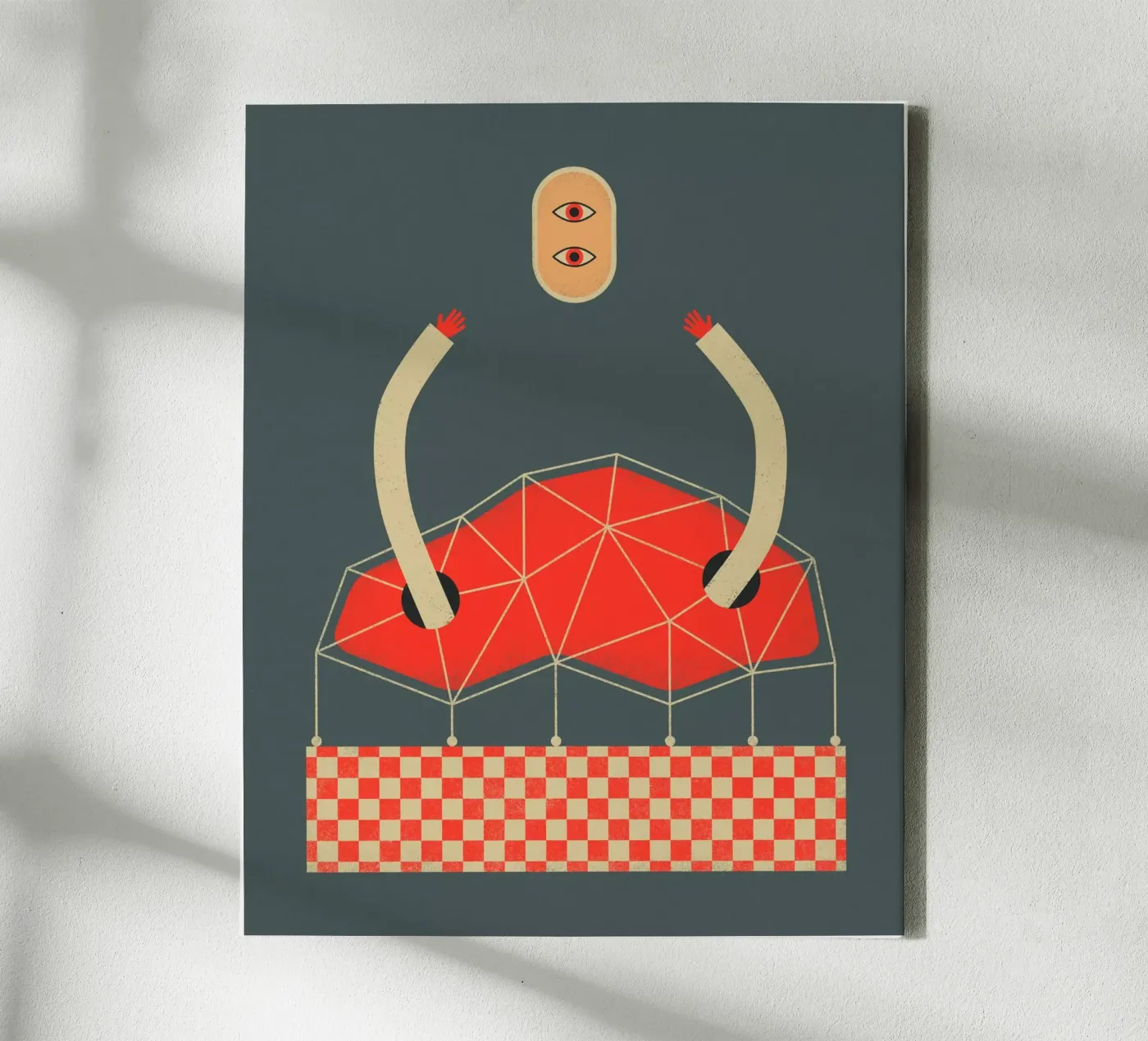 Floating Head canvas by Jazzberry Blue