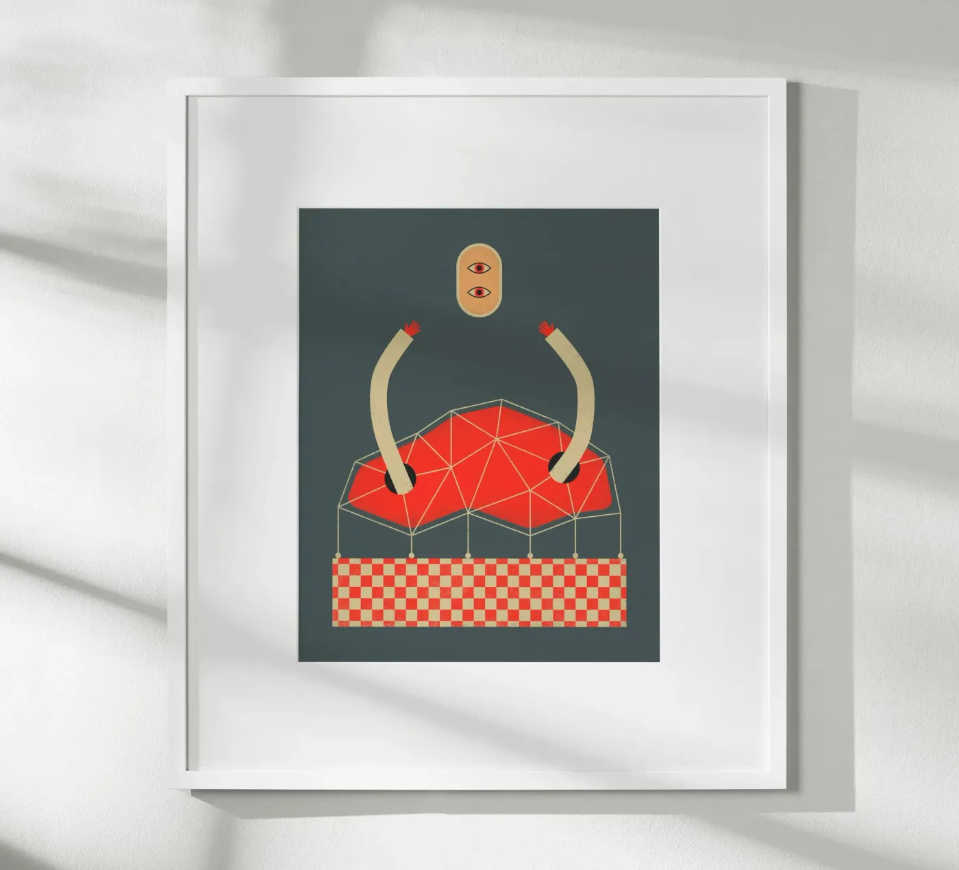 Floating Head poster van Jazzberry Blue