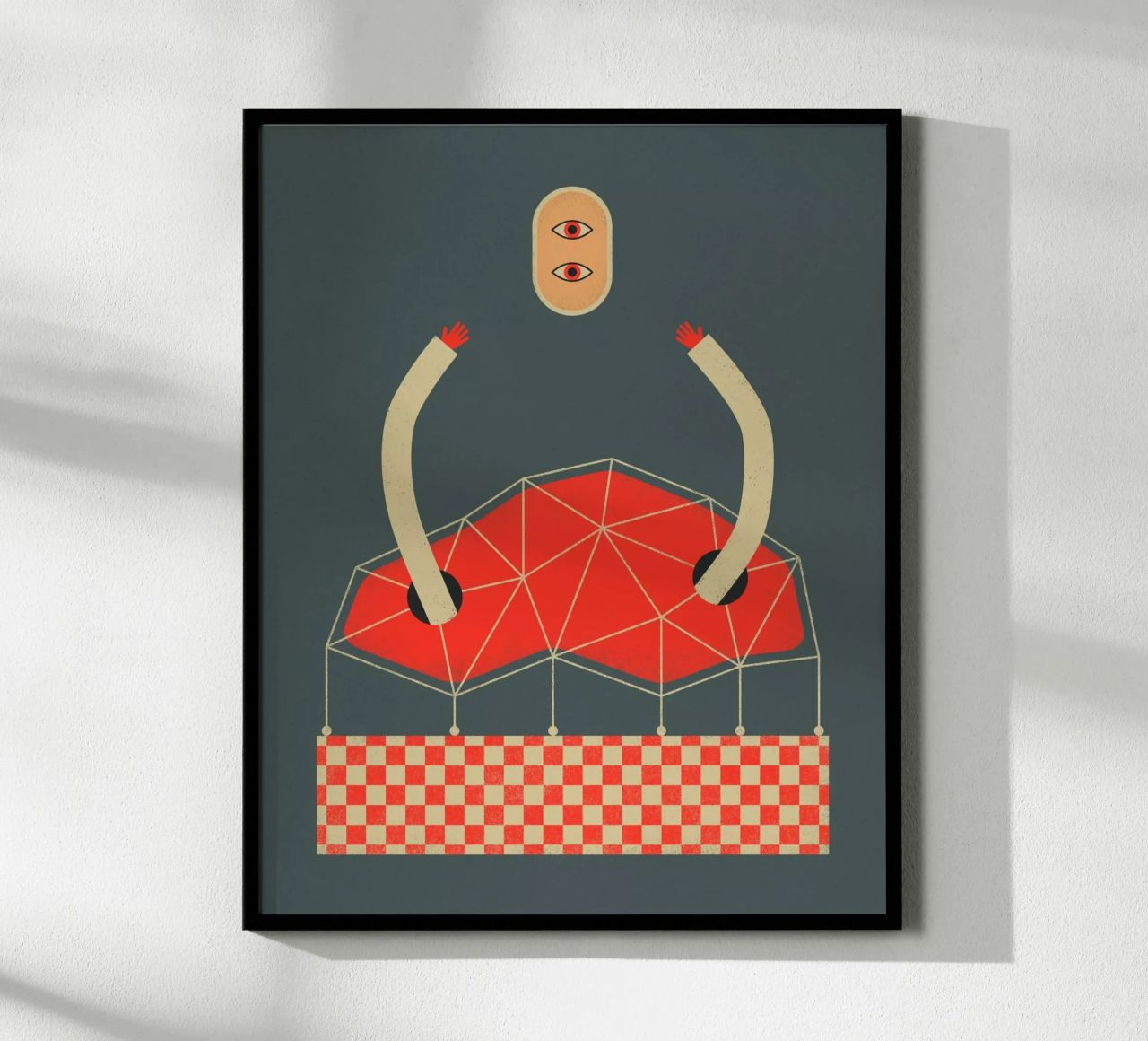Schwimmender Kopf Poster von Jazzberry Blue