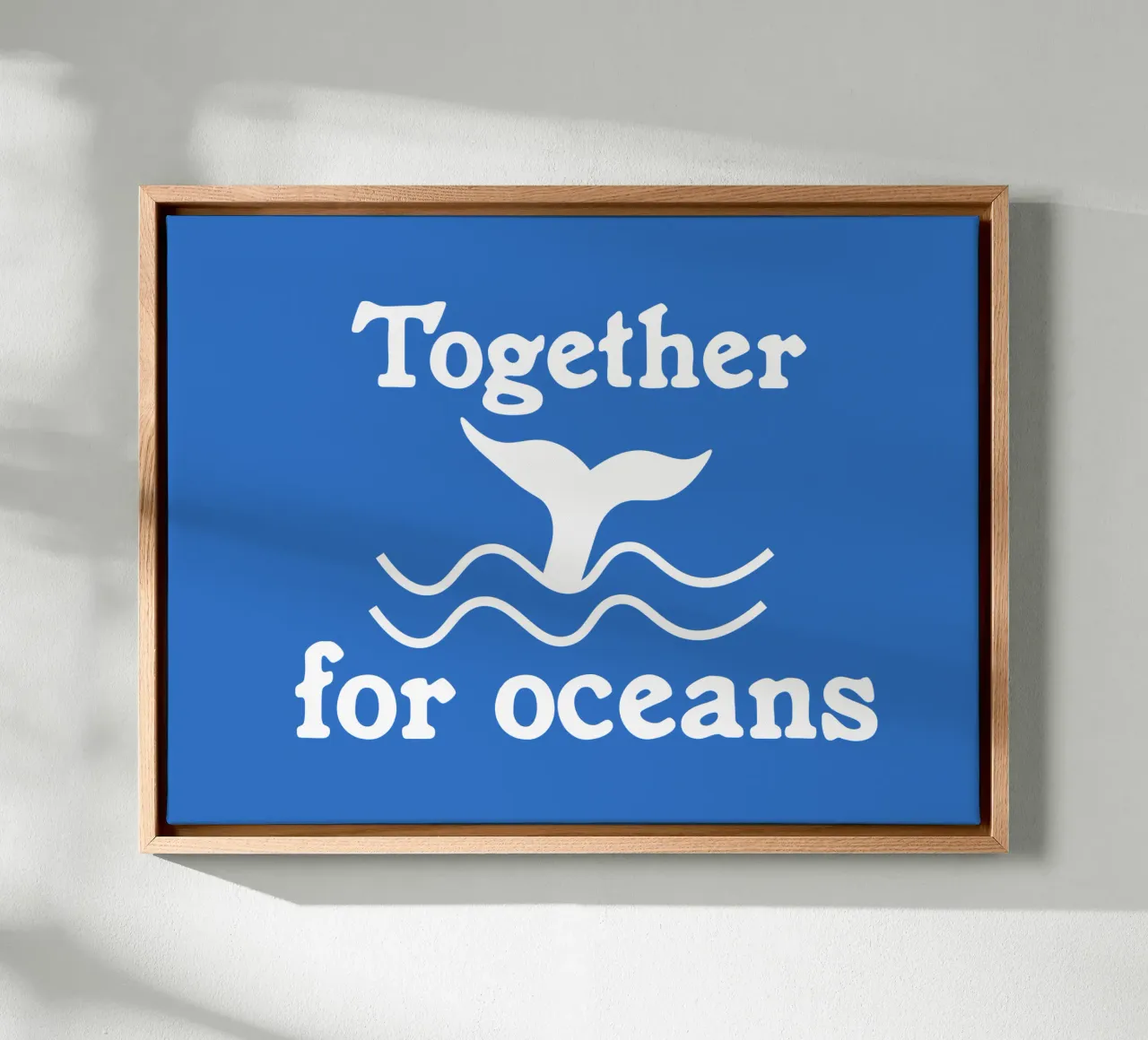 Together for oceans tela con Cornice a cassetta da greencitiesmovement