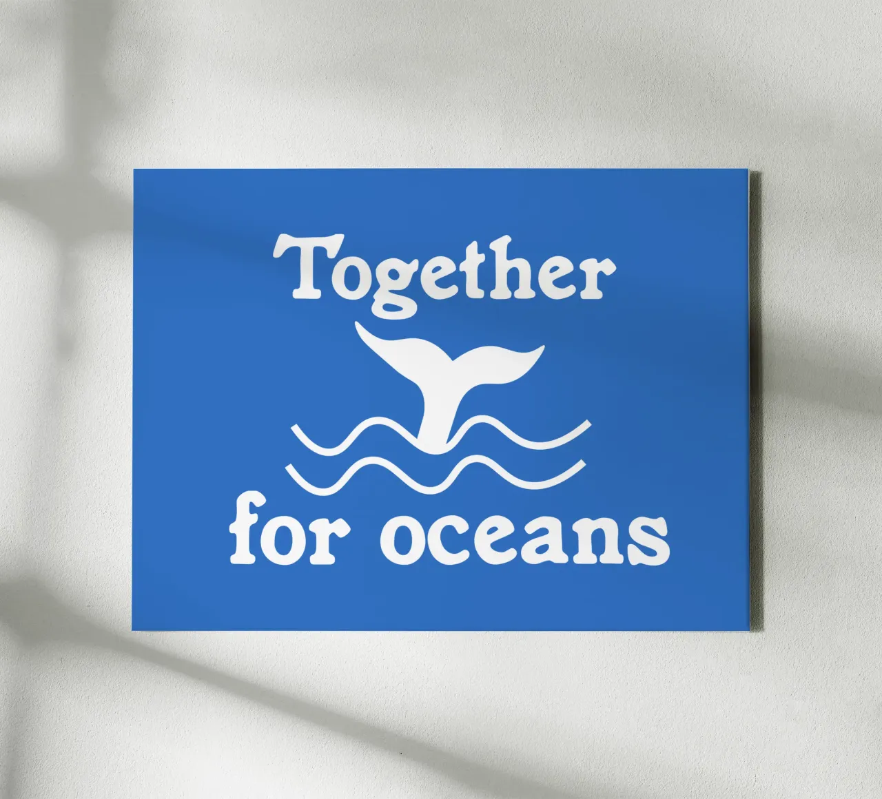 Together for oceans tela con Cornice a cassetta da greencitiesmovement
