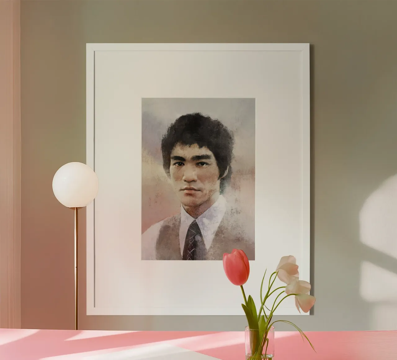 Bruce Lee 李小龍 - Guerriero dello spirito poster da Artascy Art