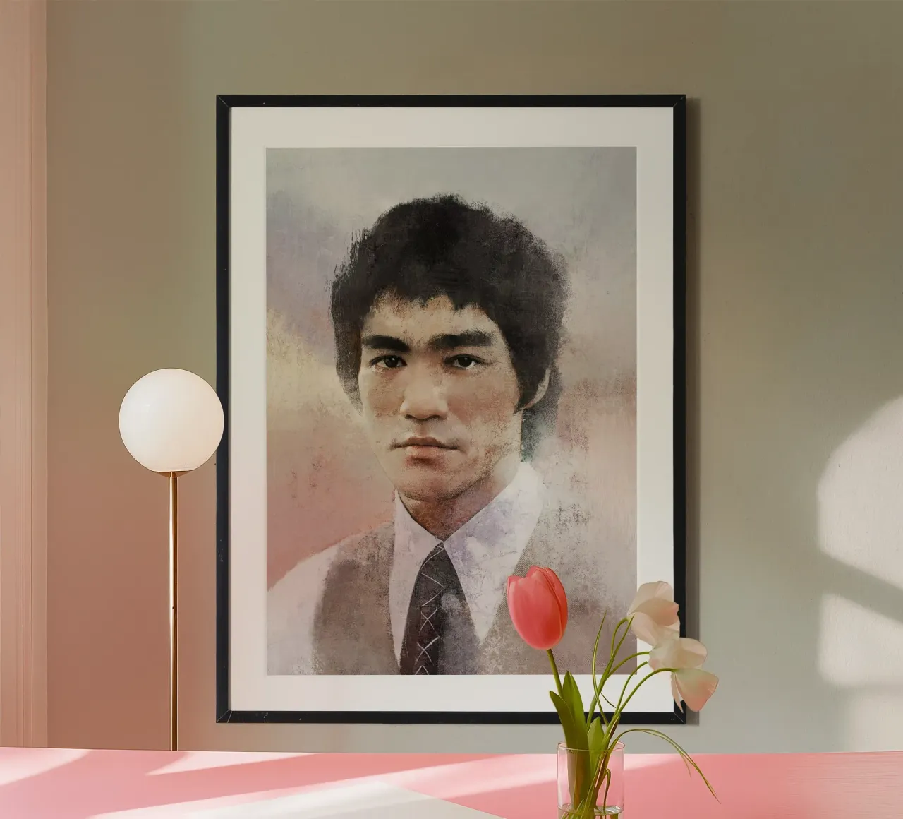 Bruce Lee 李小龍 - Guerriero dello spirito poster da Artascy Art