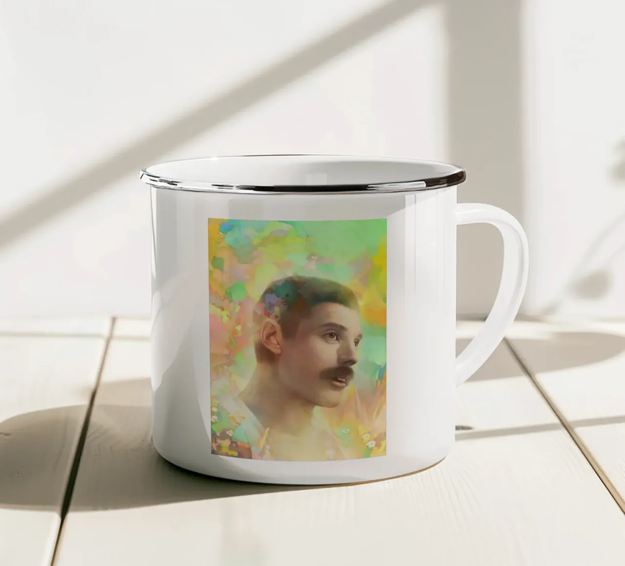 Freddie Mercury - Unapologetic Showman tazza in smalto da Artascy Art
