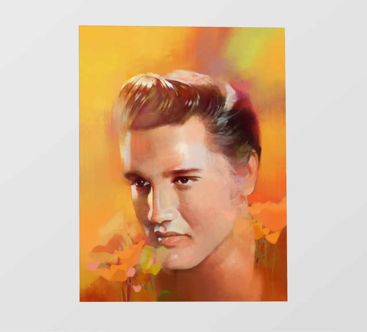 Elvis Presley - Un re solitario telo in pvc da Artascy Art