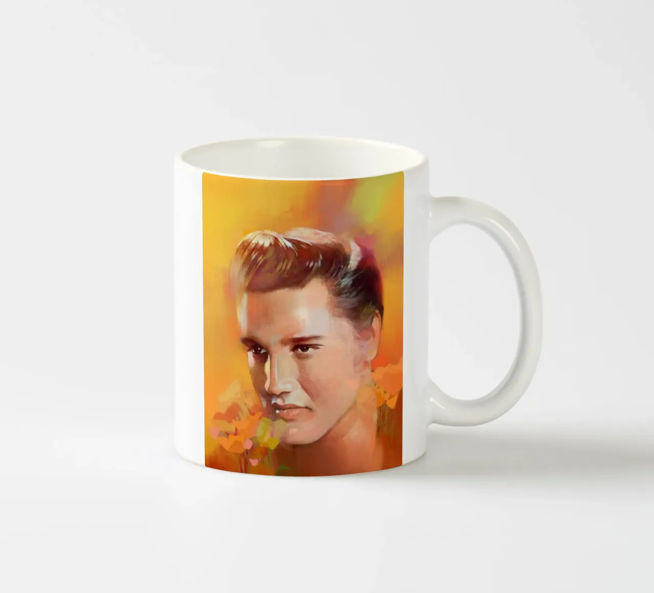 Elvis Presley - Un re solitario tazza in ceramica da Artascy Art