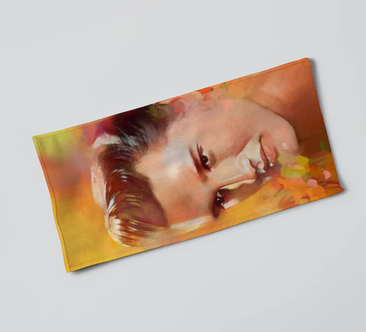 Elvis Presley - Un re solitario asciugamano da bagno da Artascy Art