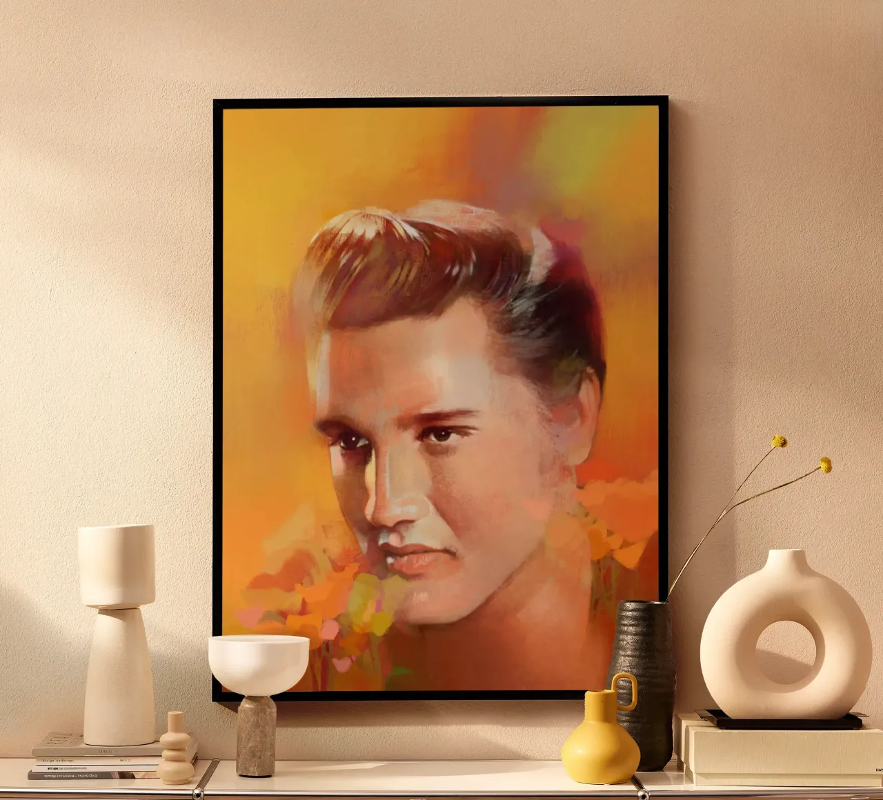 Elvis Presley - Un re solitario carta hahnemühle da Artascy Art