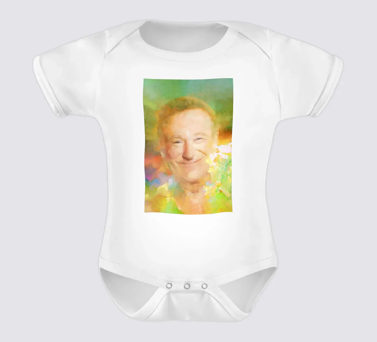 Robin Williams - Risate tragiche body neonato maniche corte da Artascy Art