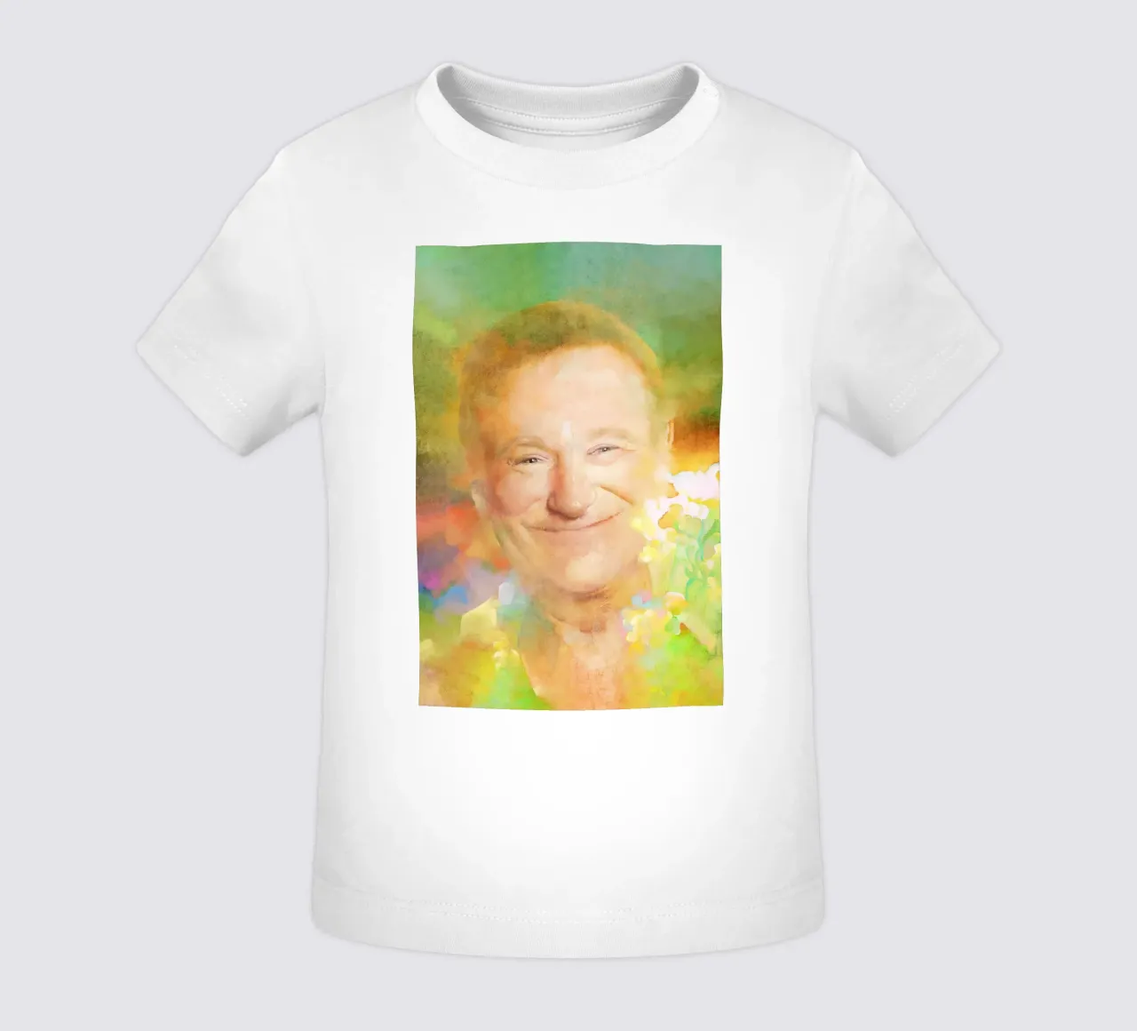 Robin Williams - Risate tragiche maglietta neonato da Artascy Art