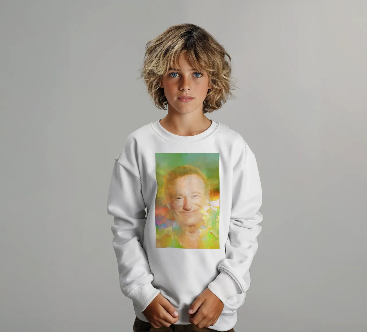 Robin Williams - Risate tragiche felpa bambino da Artascy Art