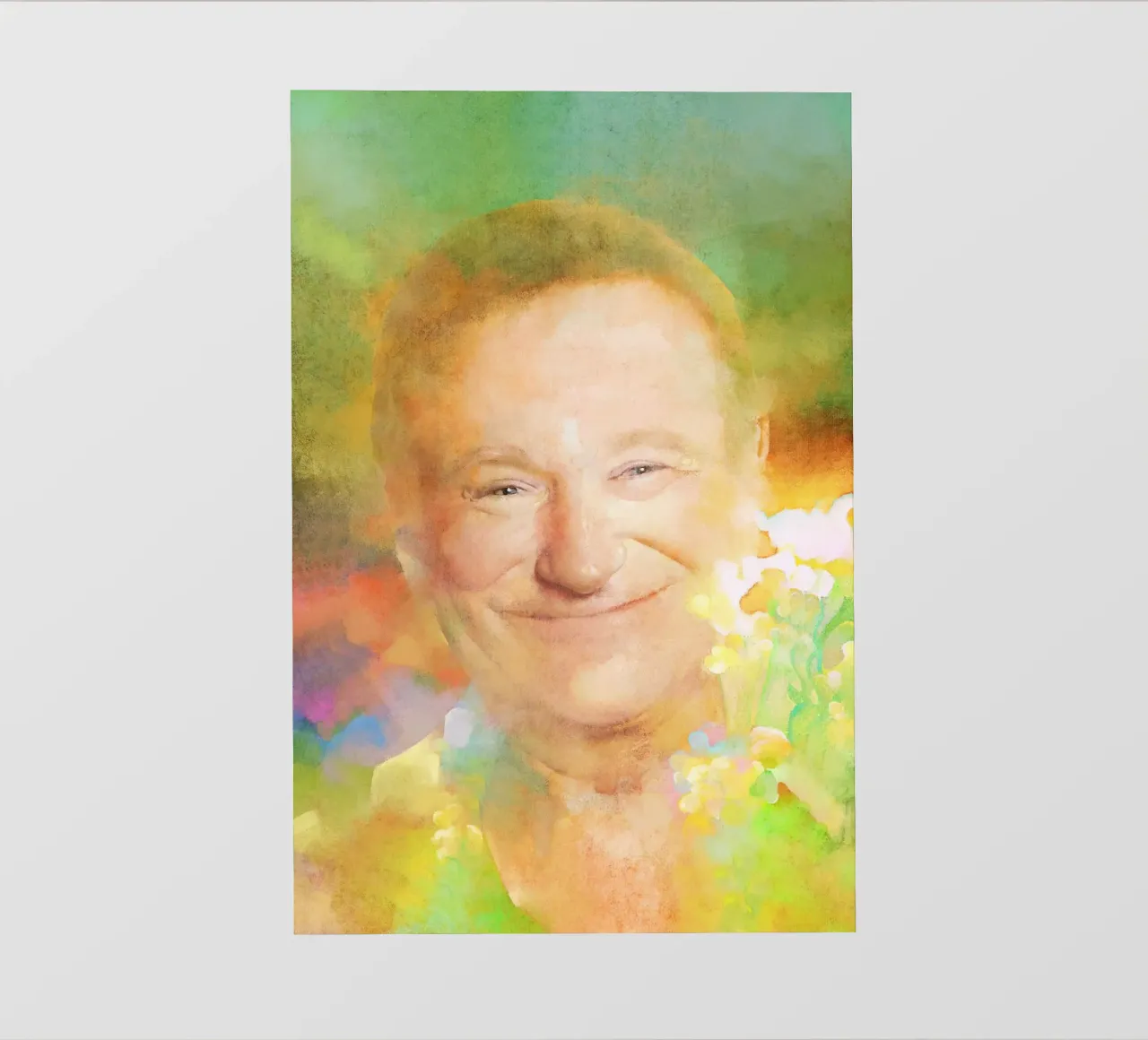 Robin Williams - Risate tragiche telo in pvc da Artascy Art