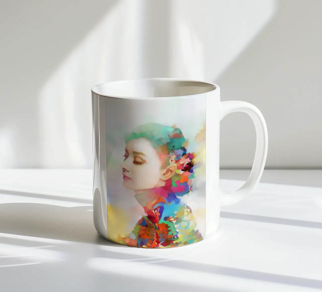 Audrey Hepburn - Eleganza senza tempo tazza in ceramica da Artascy Art