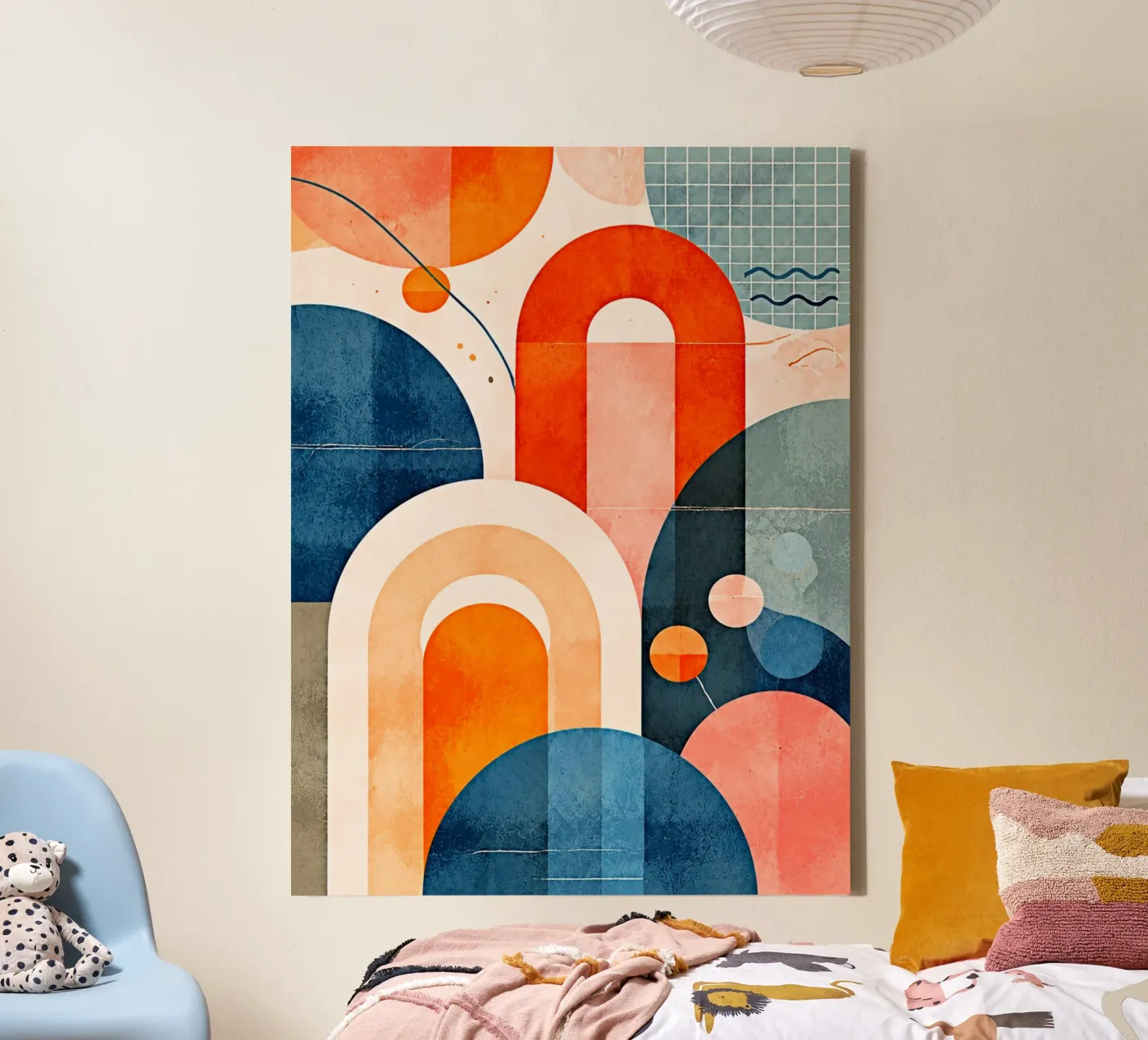 Vormen in harmonie canvas van Forméa Art Studio
