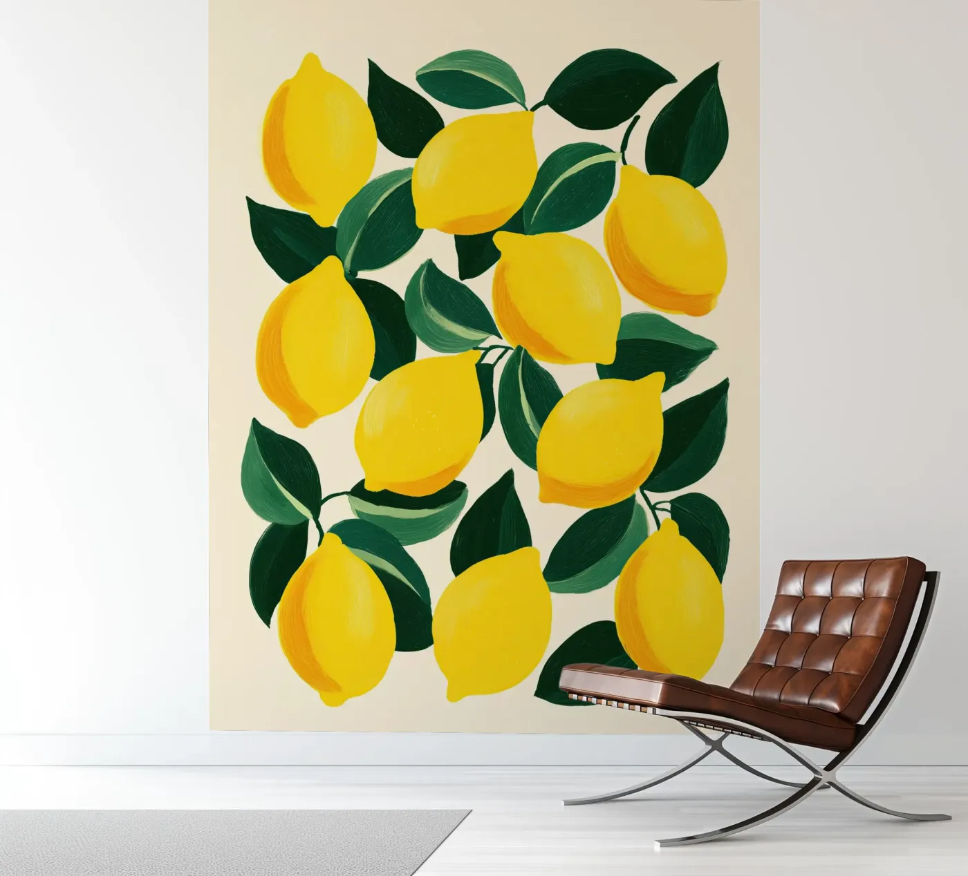 Lemons 1 fotobehang van Hugo