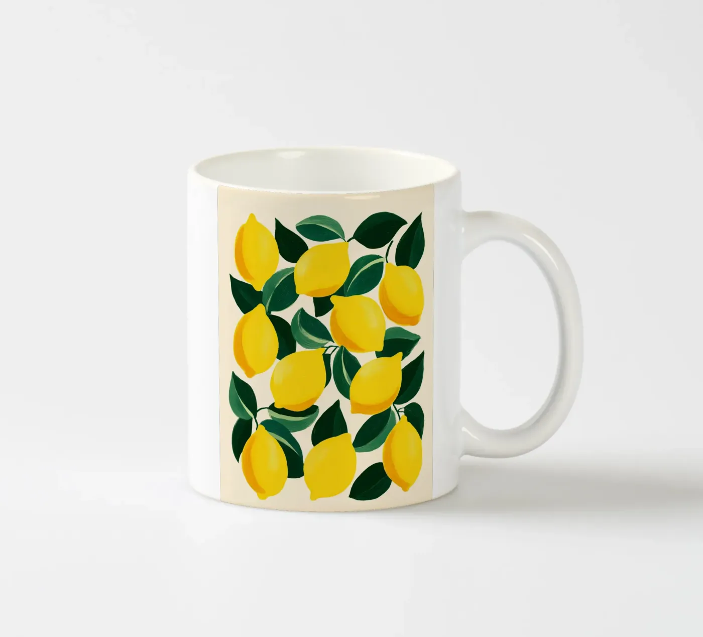 Lemons 1 ceramic mug by Hugo