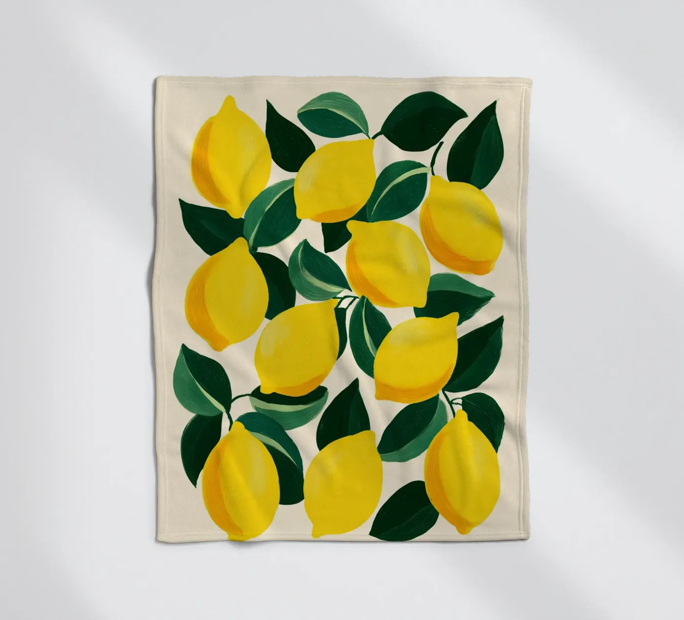 Lemons 1 Fleecedecke von Hugo