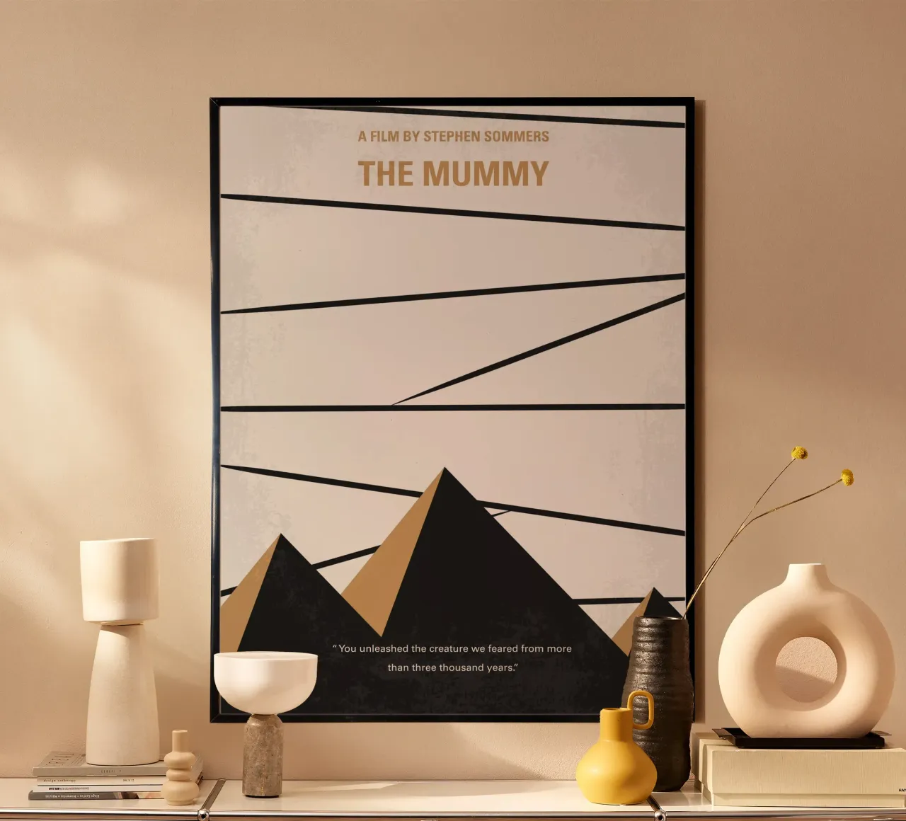 No642 My The Mummy minimal movie poster poster con telaio in alluminio da Chungkong